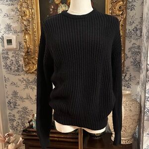 Vintage American Apparel Black Crewneck knit 100% cotton Sweater